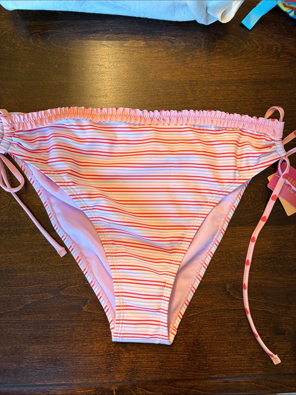 Pink Striped Women’s Bikini Bottom